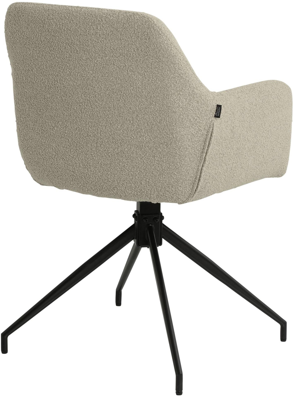 Set van 2 Eetkamerstoelen Merlinda met teddy stof taupe taupe