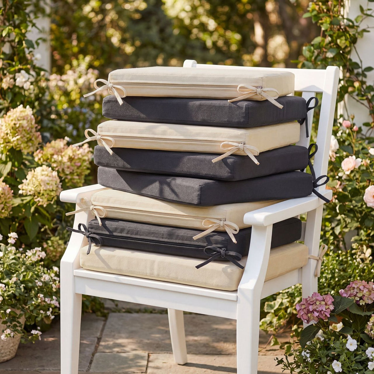 Zitkussen voor tuinstoel Sibell of Kiran creme creme
