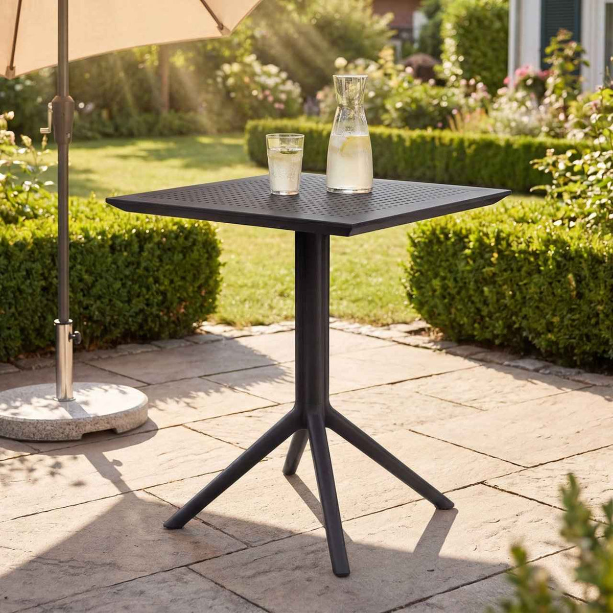 Klaptafel Sky zwart,vierkant schwarz