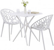 Tuinmeubelset Lumera met 2 stoelen wit weiß