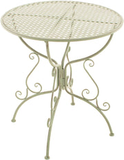 IJzeren tafel Amanda antiek/groen antik-grün