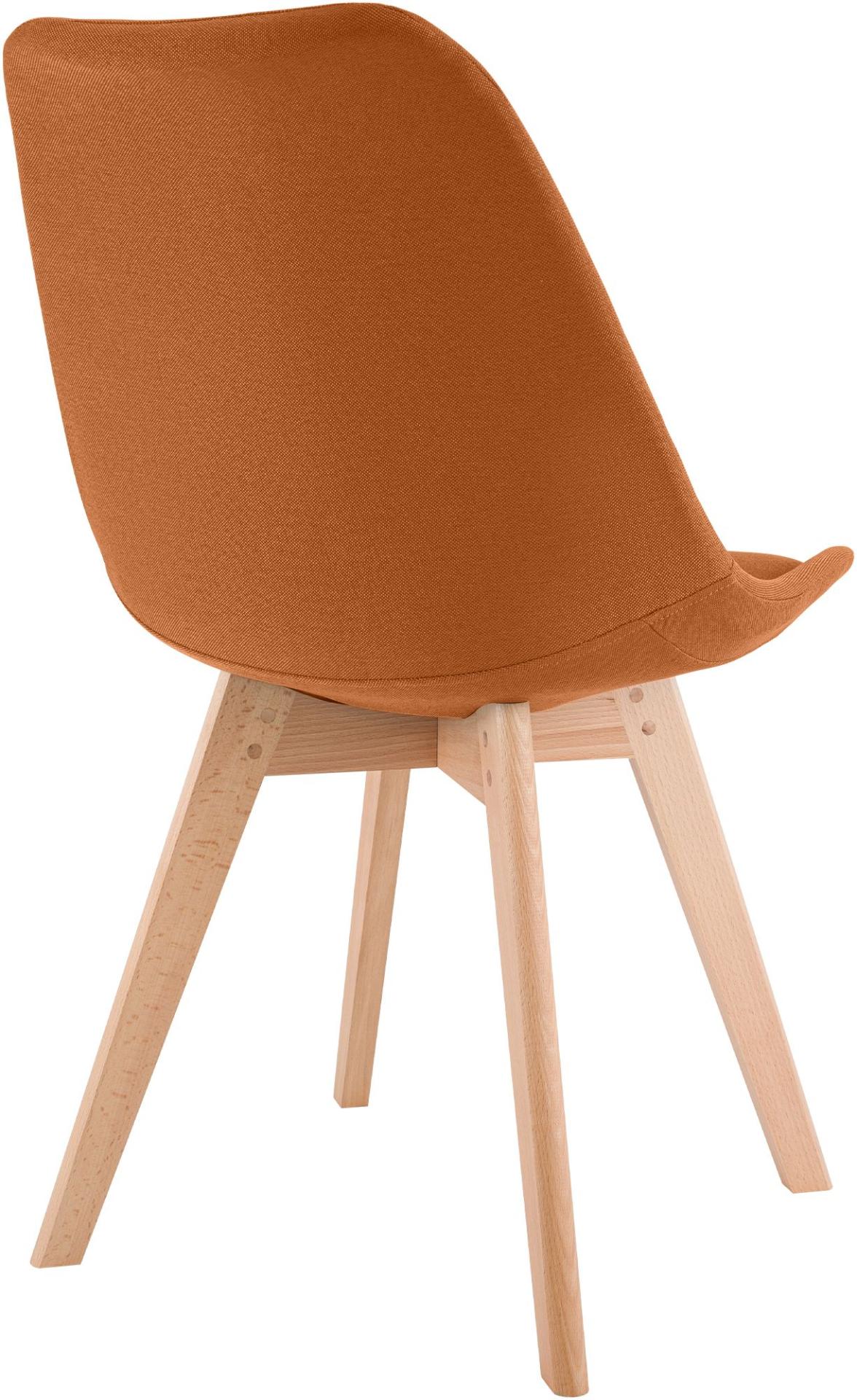4er Set Stuhl Linares Stoff orange