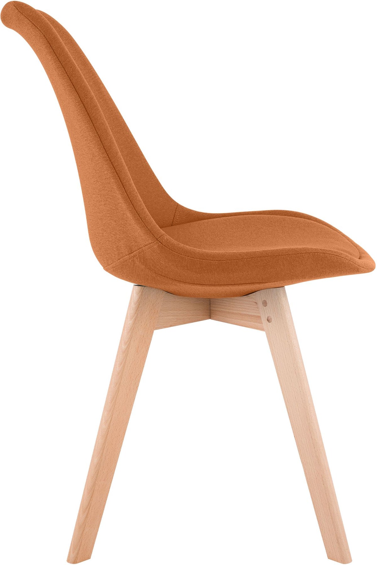 4er Set Stuhl Linares Stoff orange