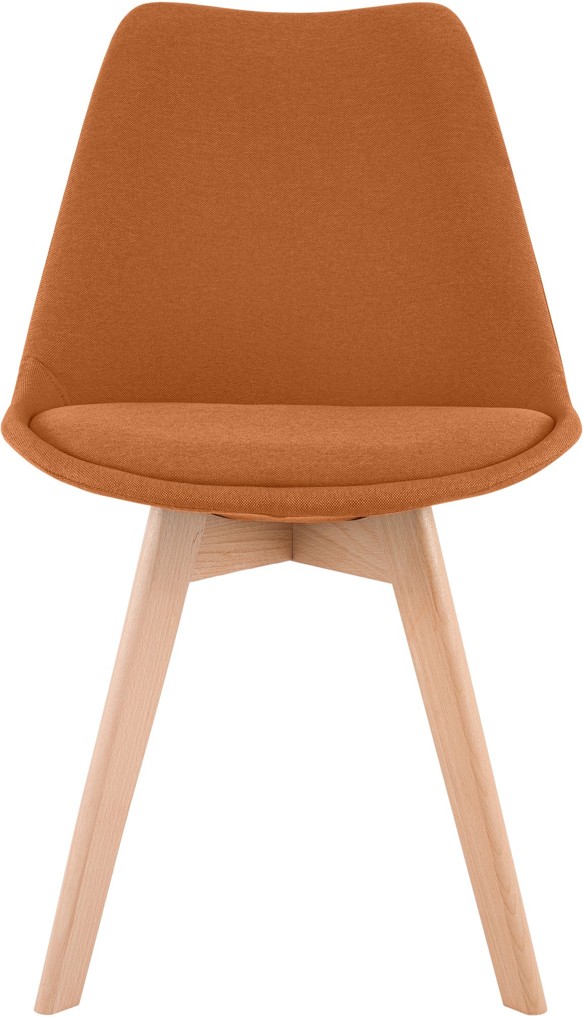 4er Set Stuhl Linares Stoff orange