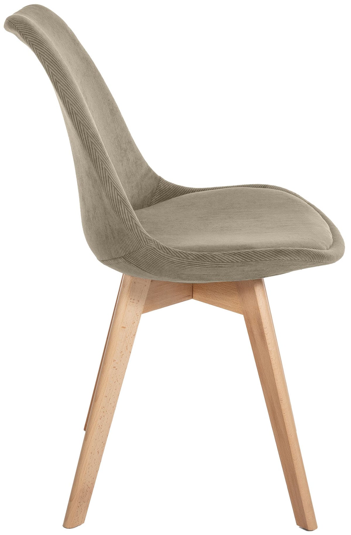 4er Set Stuhl Linares Cord taupe