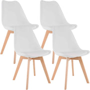 4er Set Stuhl Linares weiß