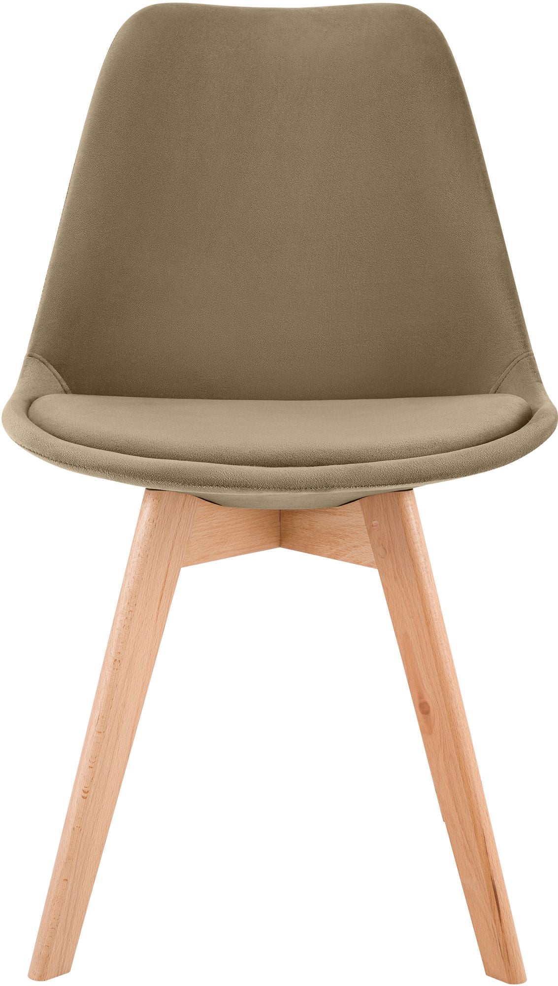 Eetkamerstoel Linares bruin,Fluweel braun