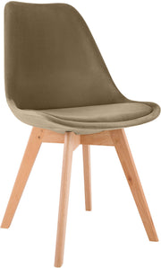 Eetkamerstoel Linares bruin,Fluweel braun