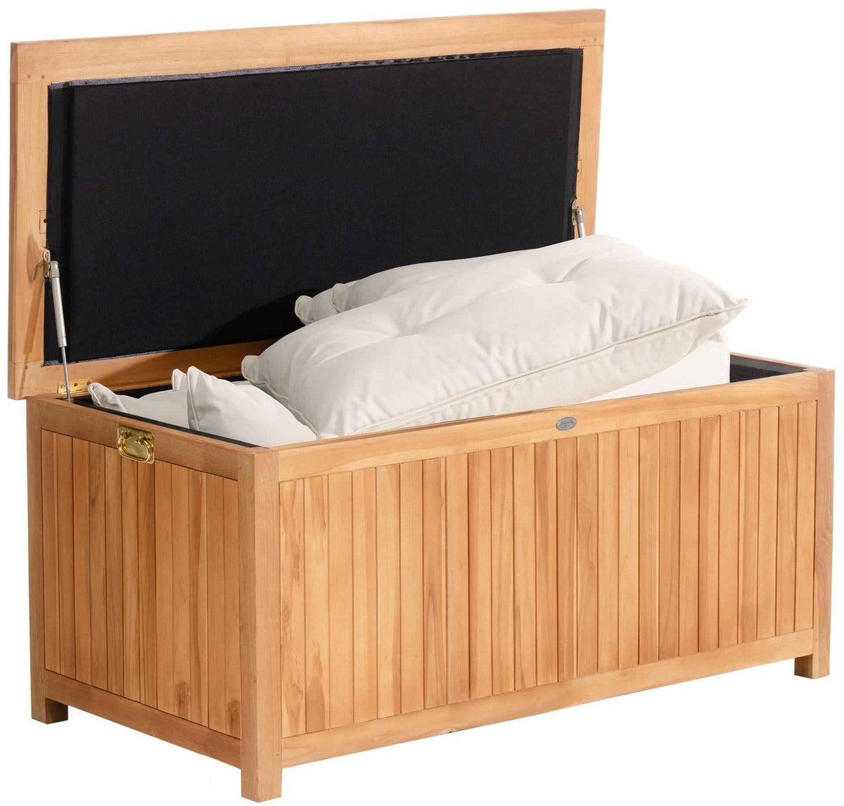 Teakhouten kussenbox Odessa teak,140 cm teak