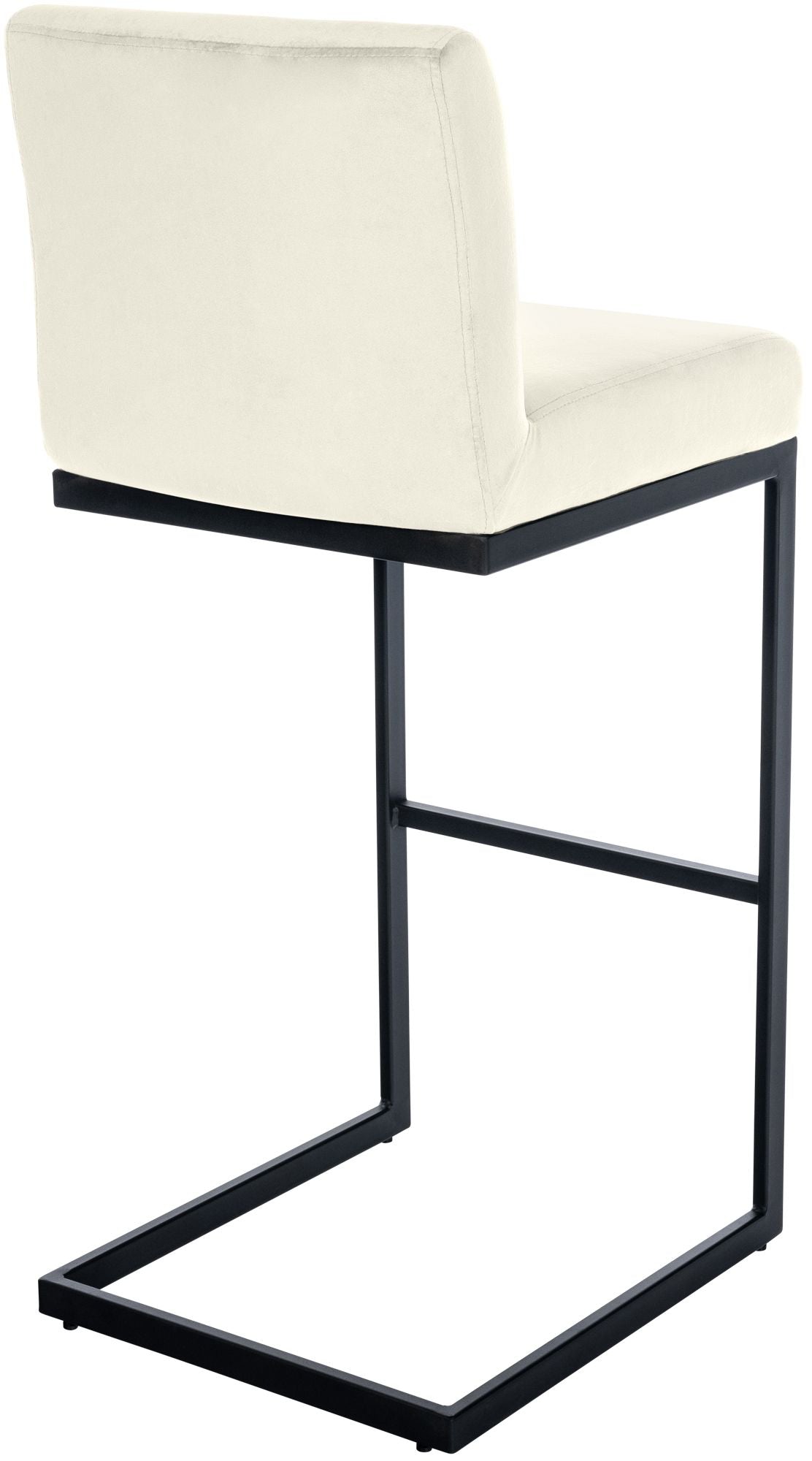 Barkruk Hopewell fluweel creme creme