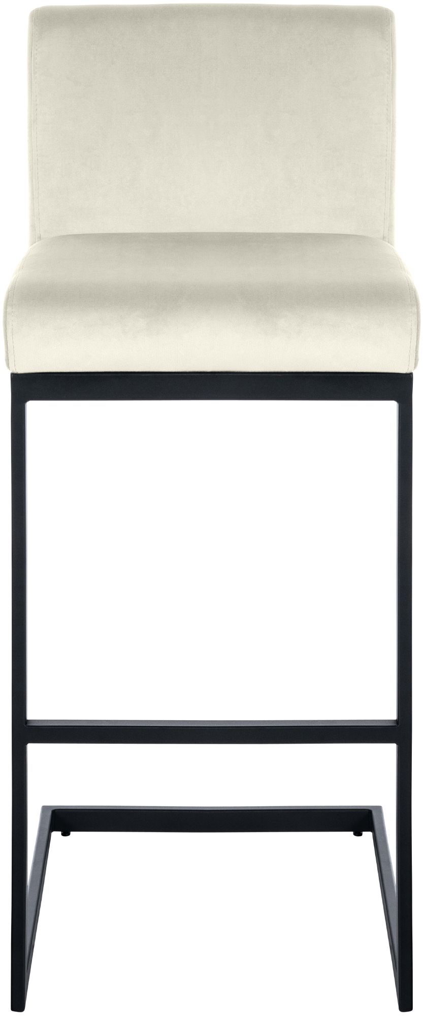 Barkruk Hopewell fluweel creme creme