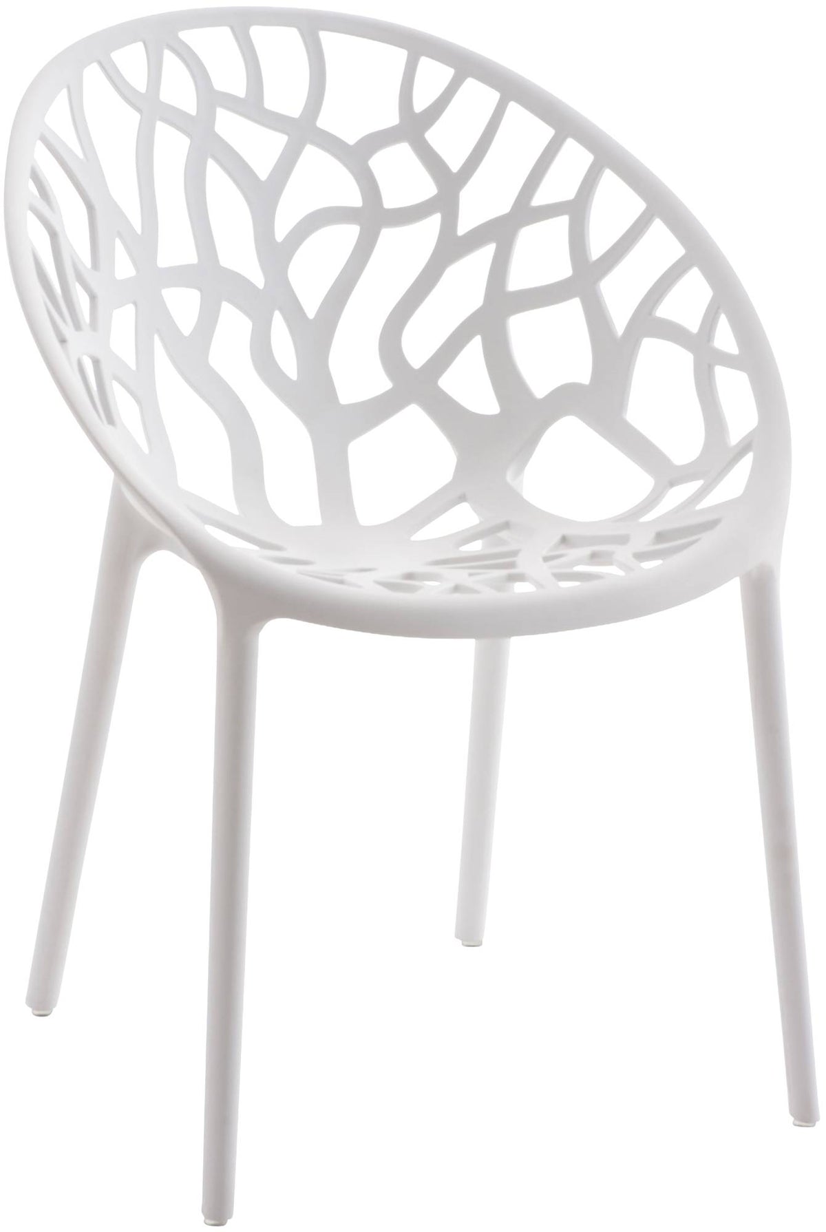 Tuinmeubelset Avara met 4 stoelen wit weiß