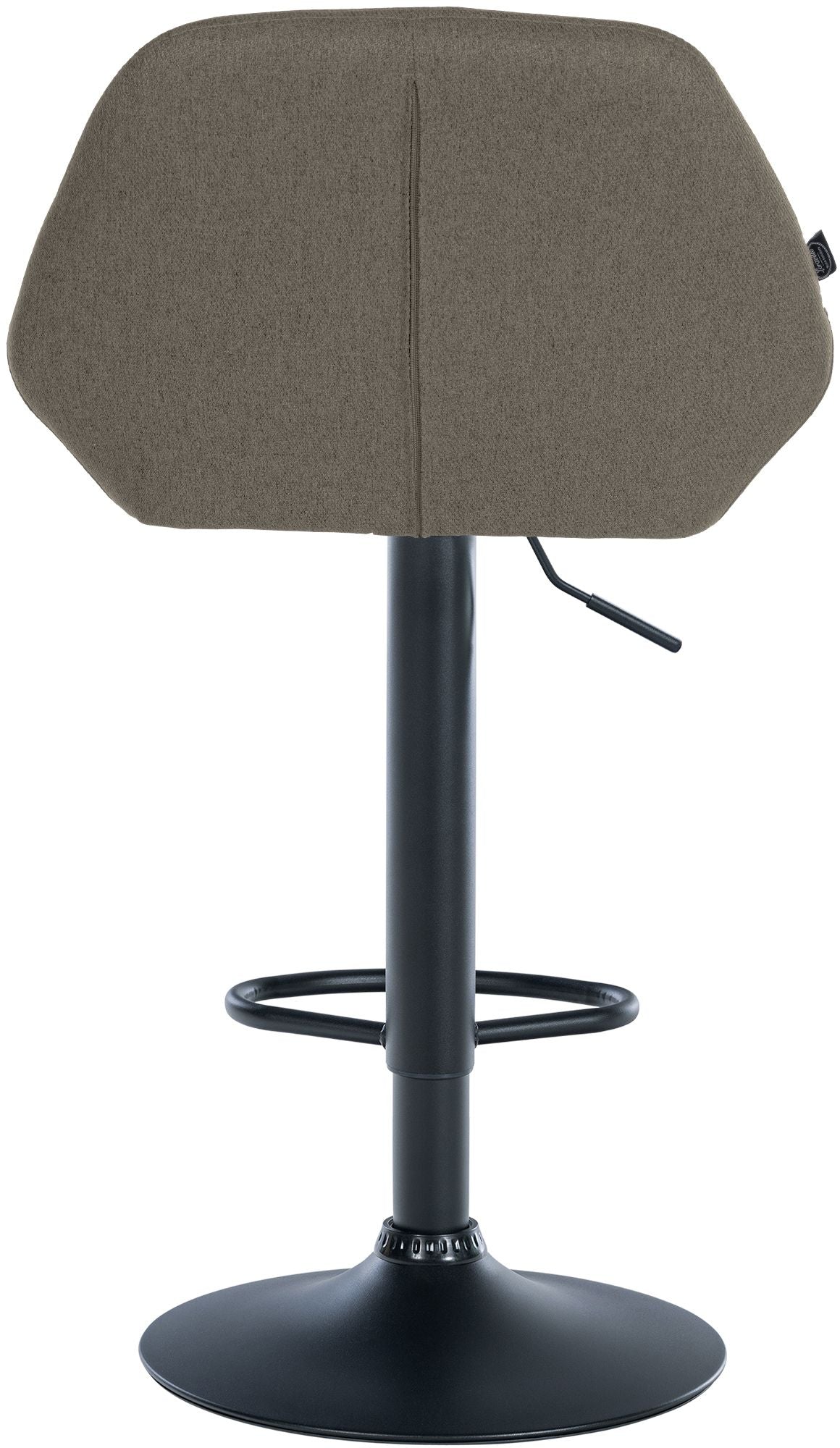 Barkruk Braga stof taupe,zwart taupe