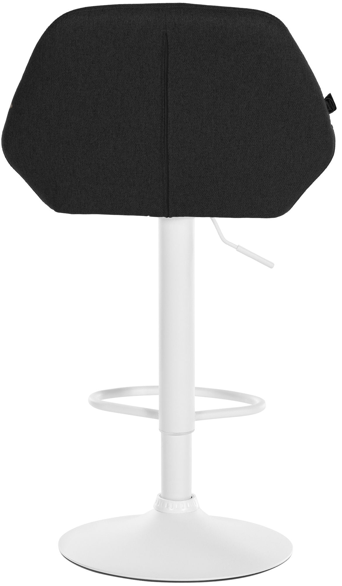Set van 2 barkrukken Braga stof zwart,wit schwarz