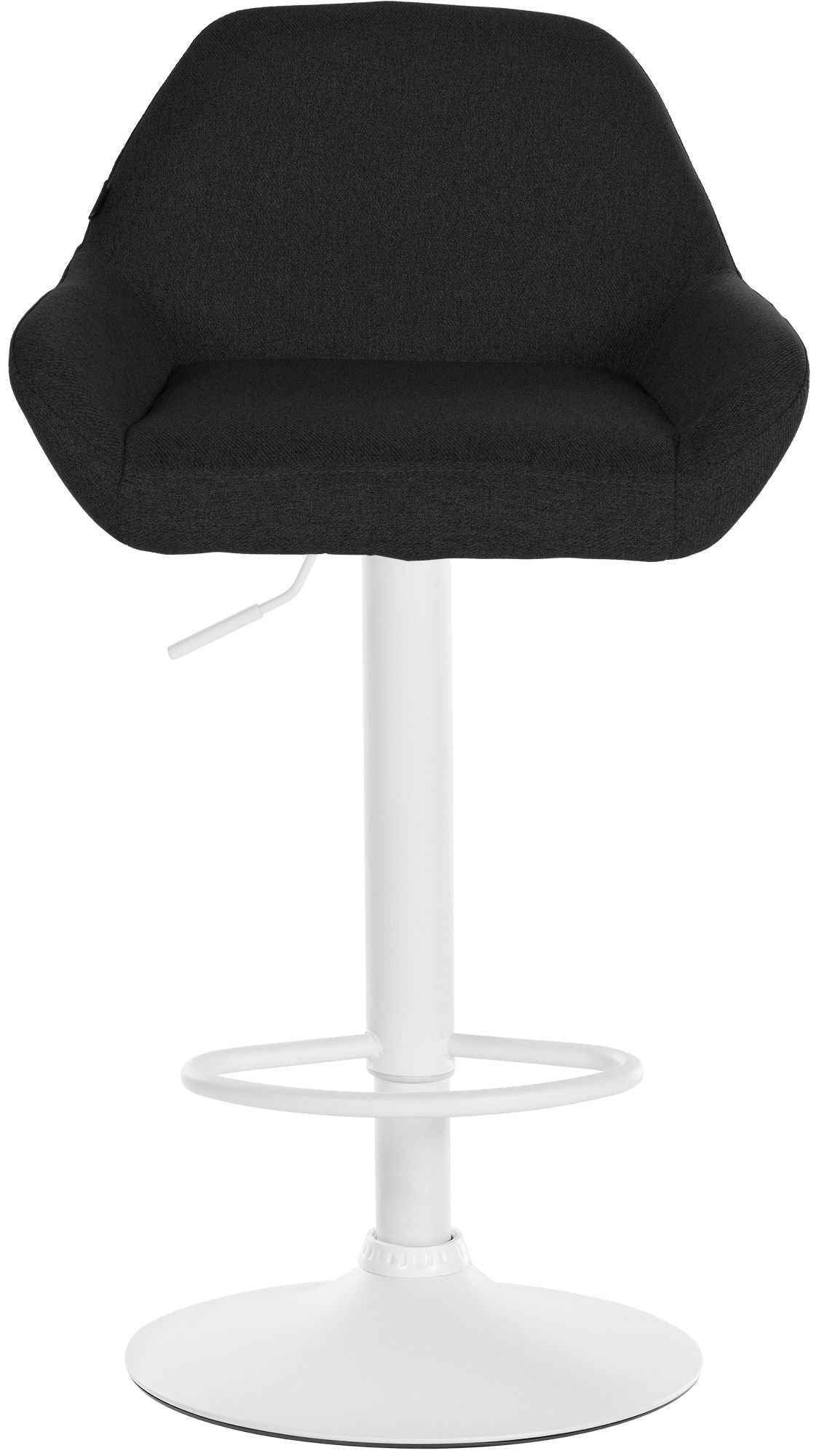 Set van 2 barkrukken Braga stof zwart,wit schwarz