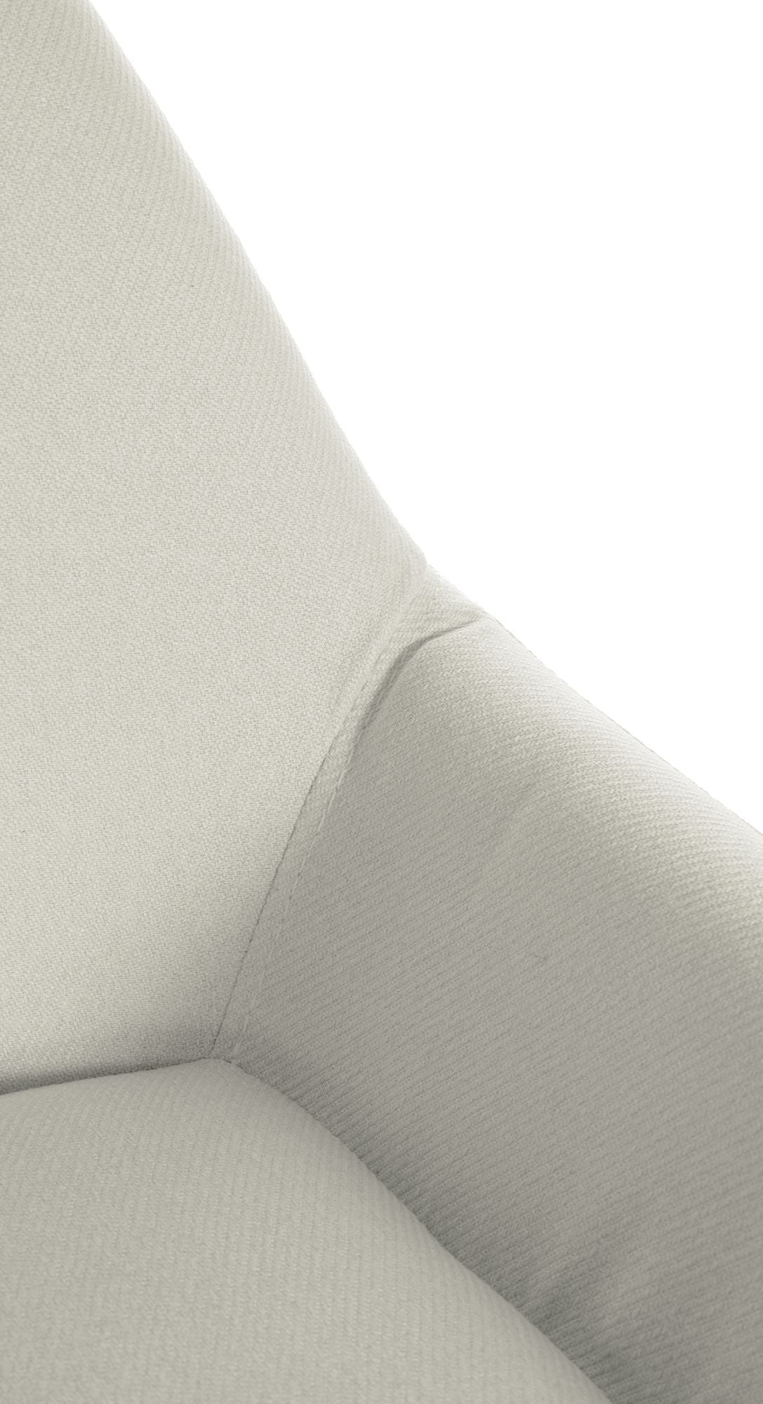 Set van 2 barkrukken Braga stof creme,wit creme