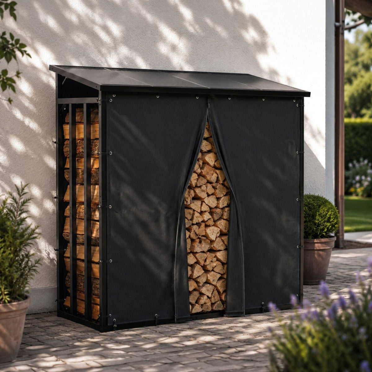 Houtrek Redford 180 cm schwarz