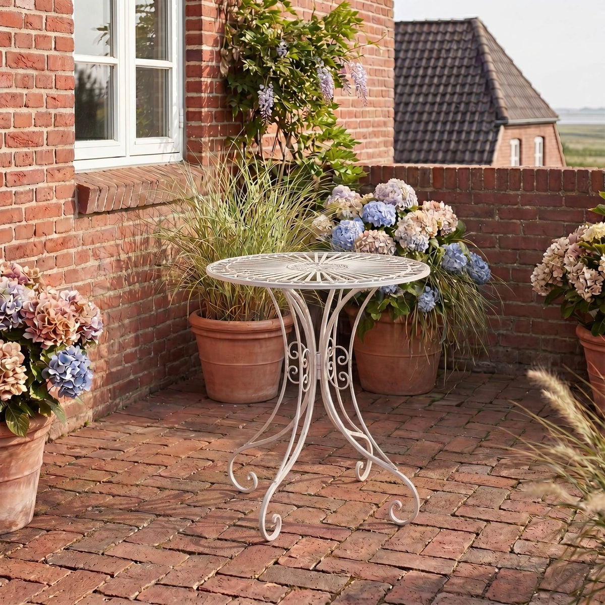 Tuintafel Hari antiek/wit antik weiß