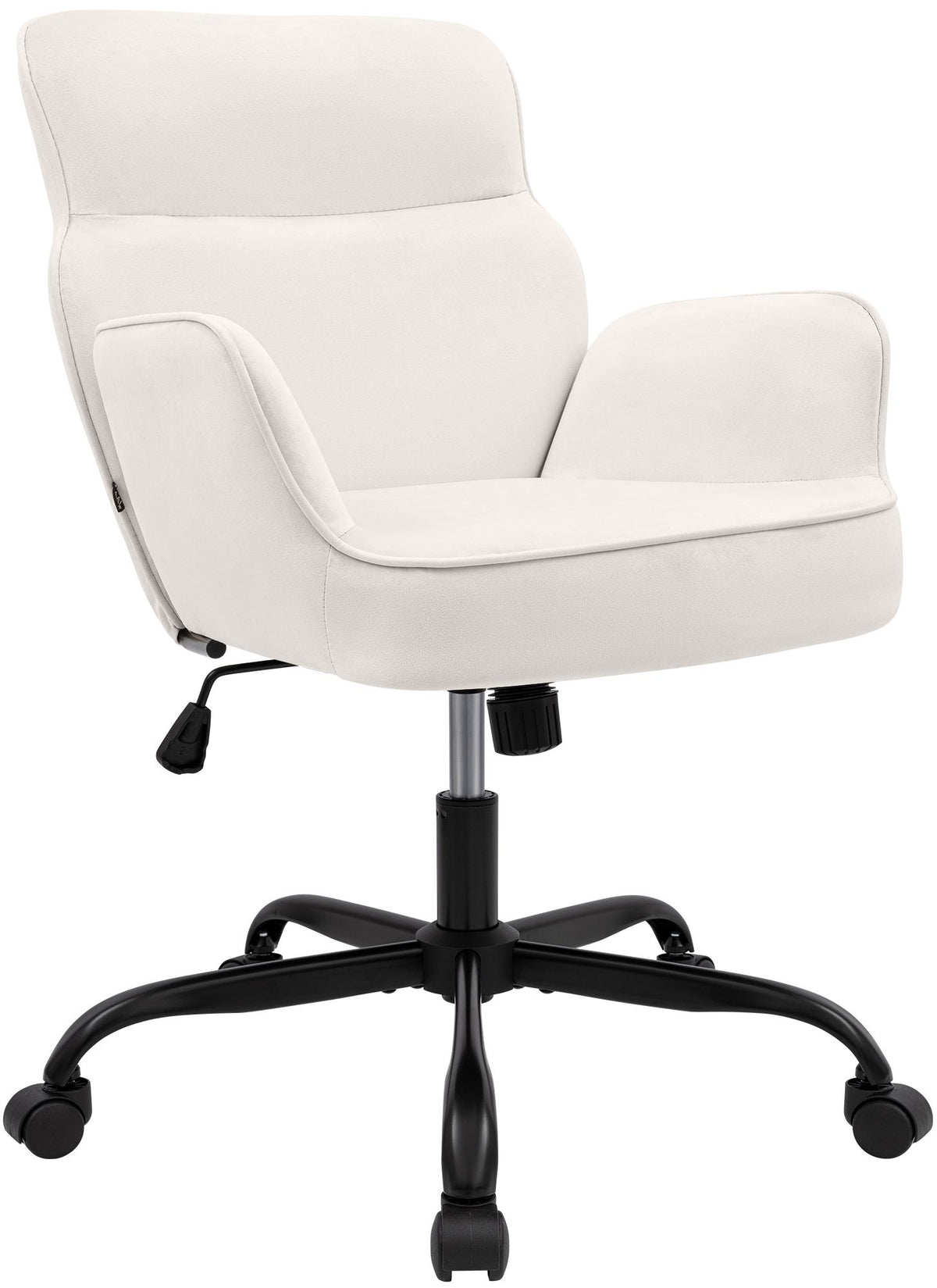 Bureaustoel Amado fluweel creme creme