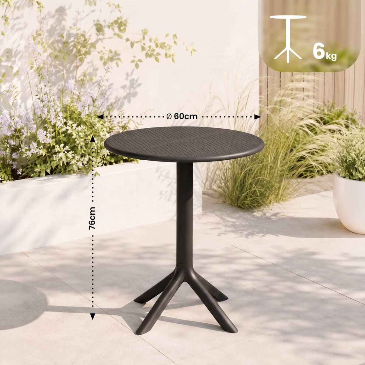 Tafel Lacota zwart schwarz