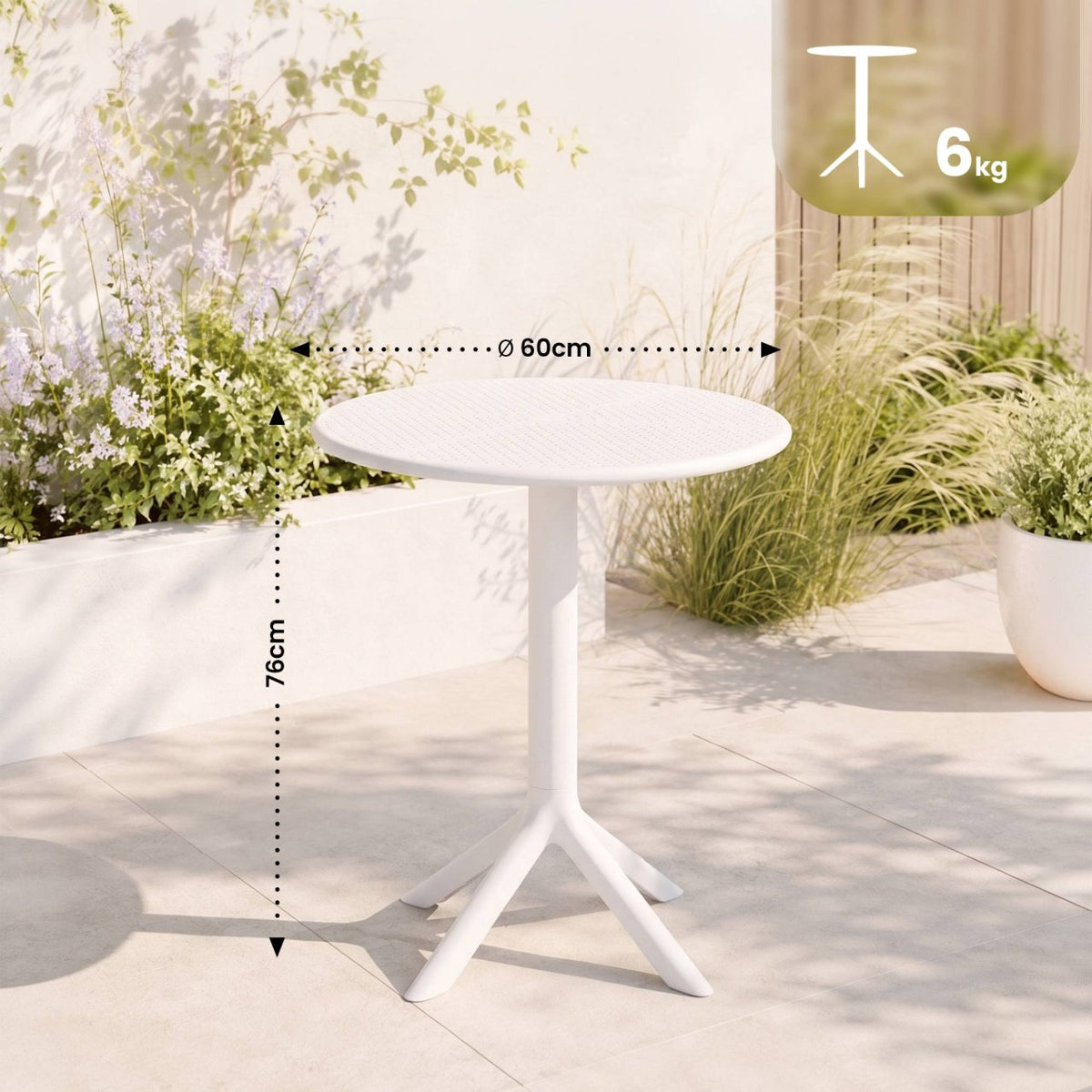 Tafel Lacota wit weiß