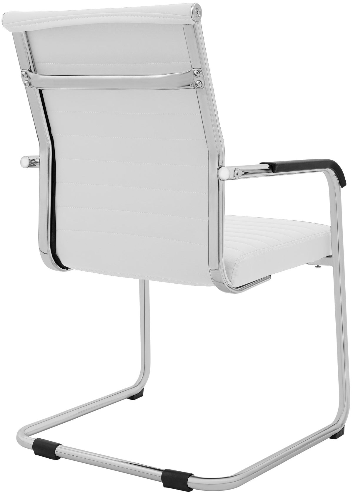Set van 2 eetkamerstoelen Hakon lederlook wit weiß