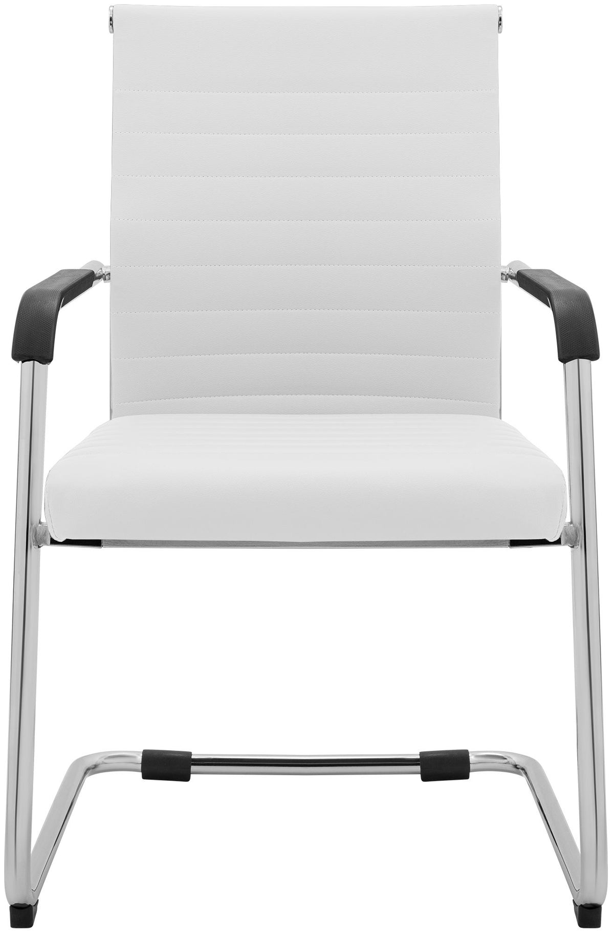 Set van 2 eetkamerstoelen Hakon lederlook wit weiß