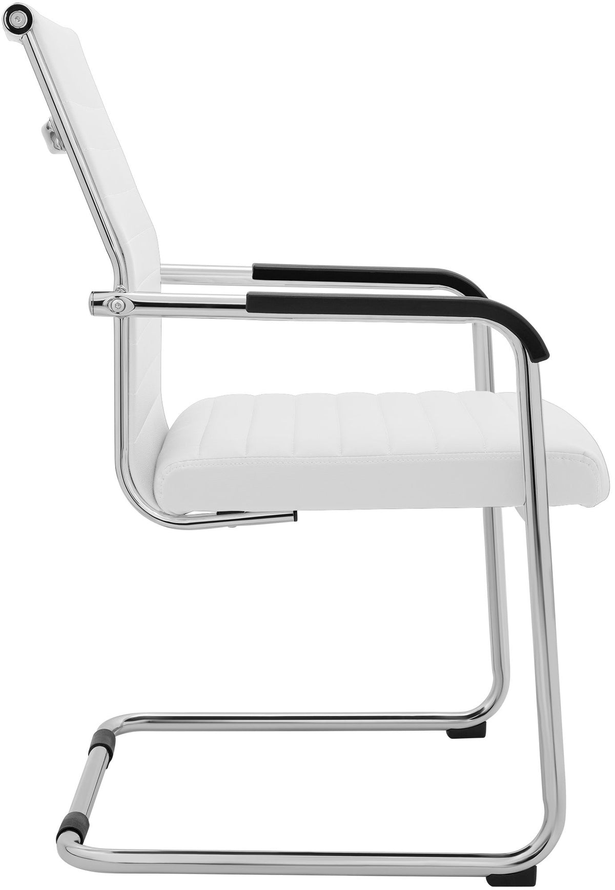 Set van 2 eetkamerstoelen Hakon lederlook wit weiß