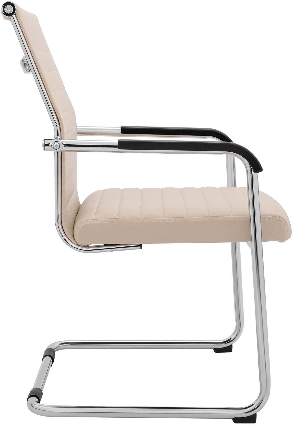 Set van 2 eetkamerstoelen Hakon lederlook creme creme