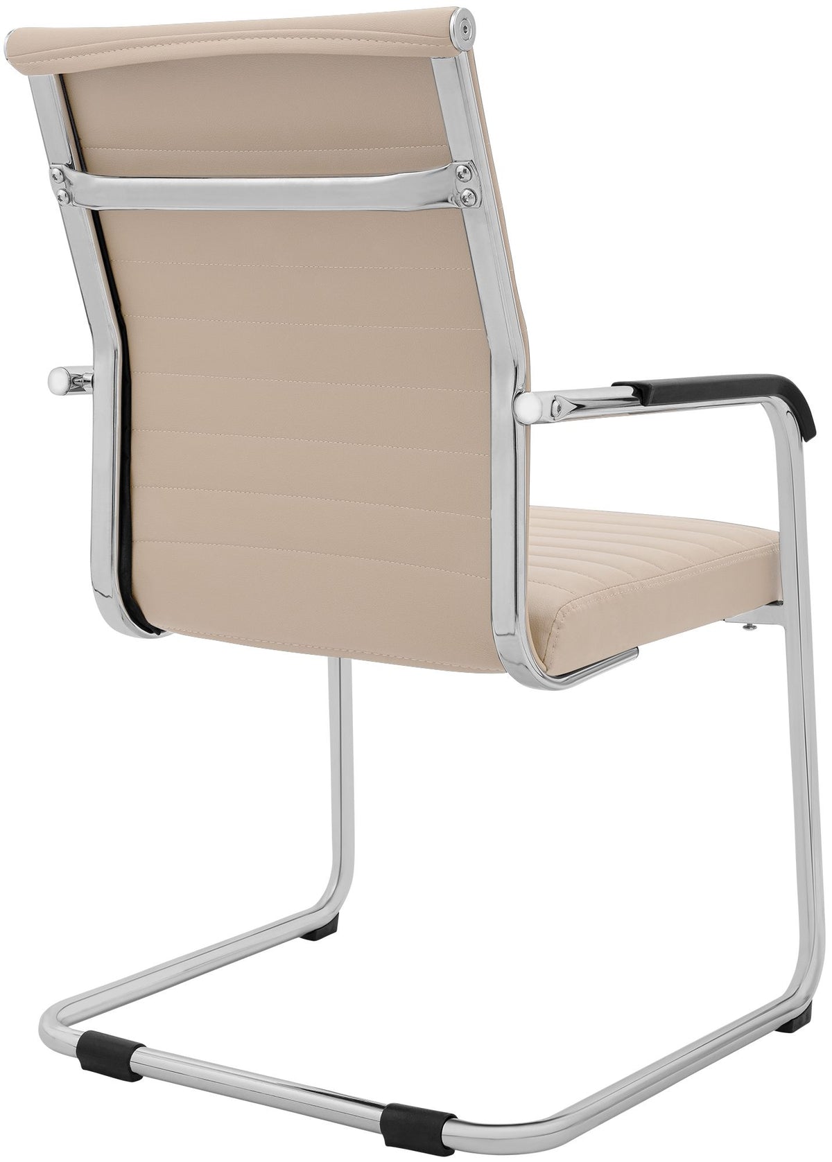 Set van 2 eetkamerstoelen Hakon lederlook creme creme