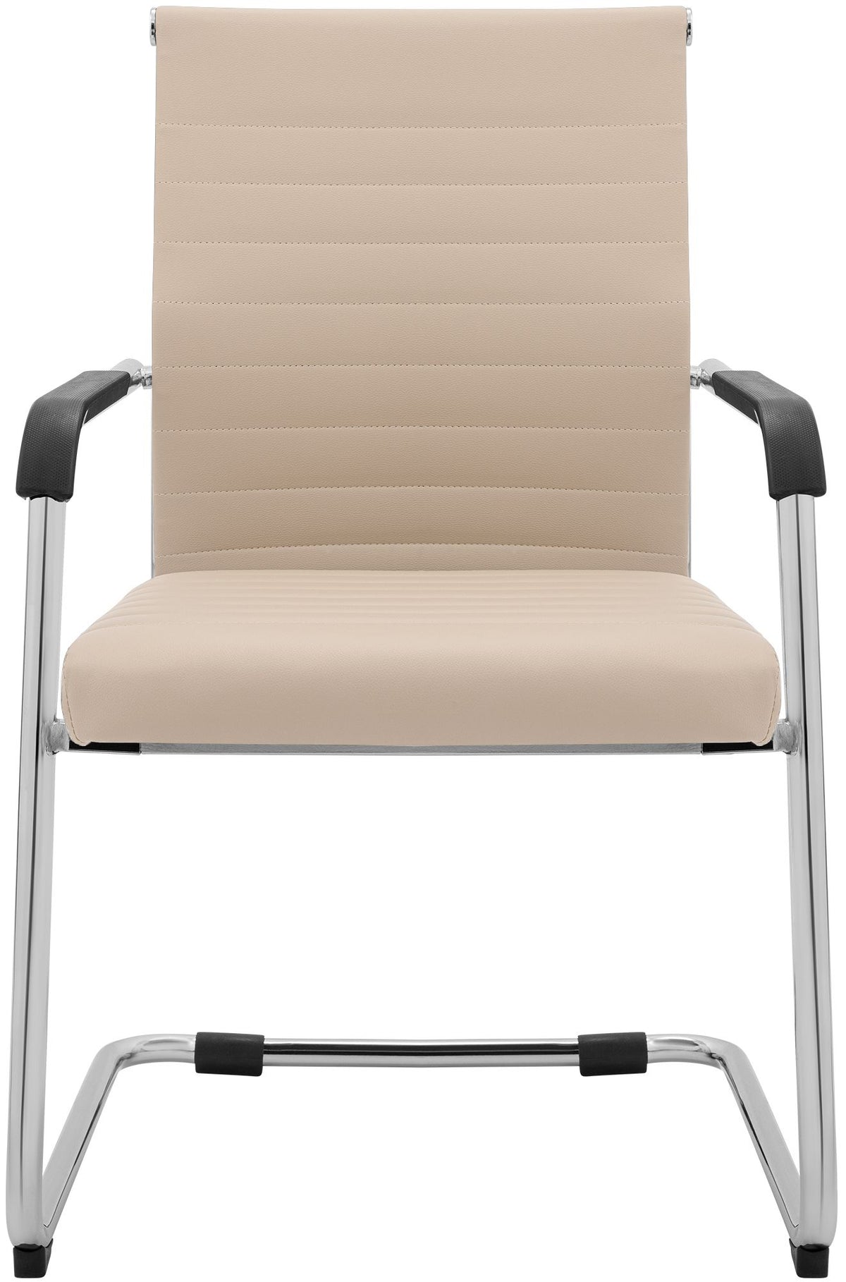 Set van 2 eetkamerstoelen Hakon lederlook creme creme