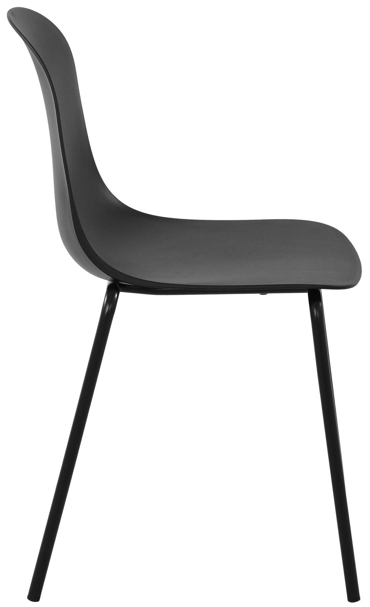 Set van 2 stapelstoelen Hardin zwart schwarz