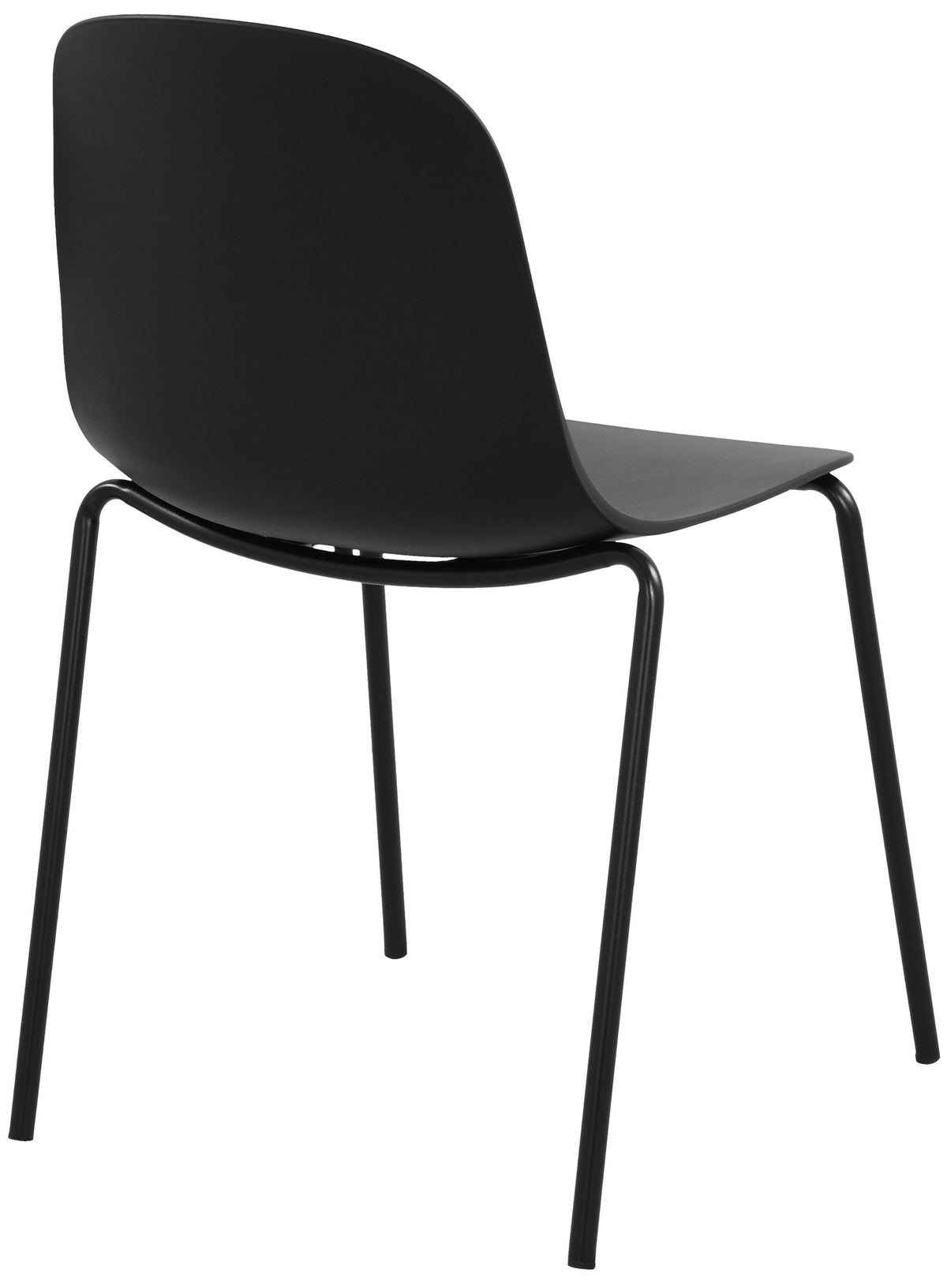 Set van 2 stapelstoelen Hardin zwart schwarz