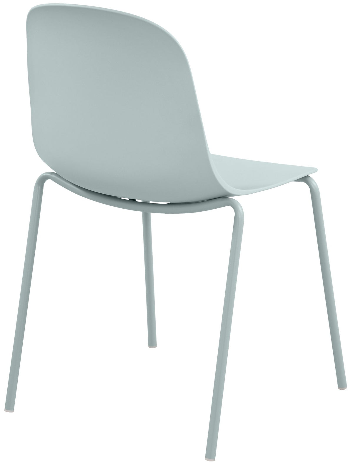 Set van 4 stapelstoelen Hardin turkis türkis