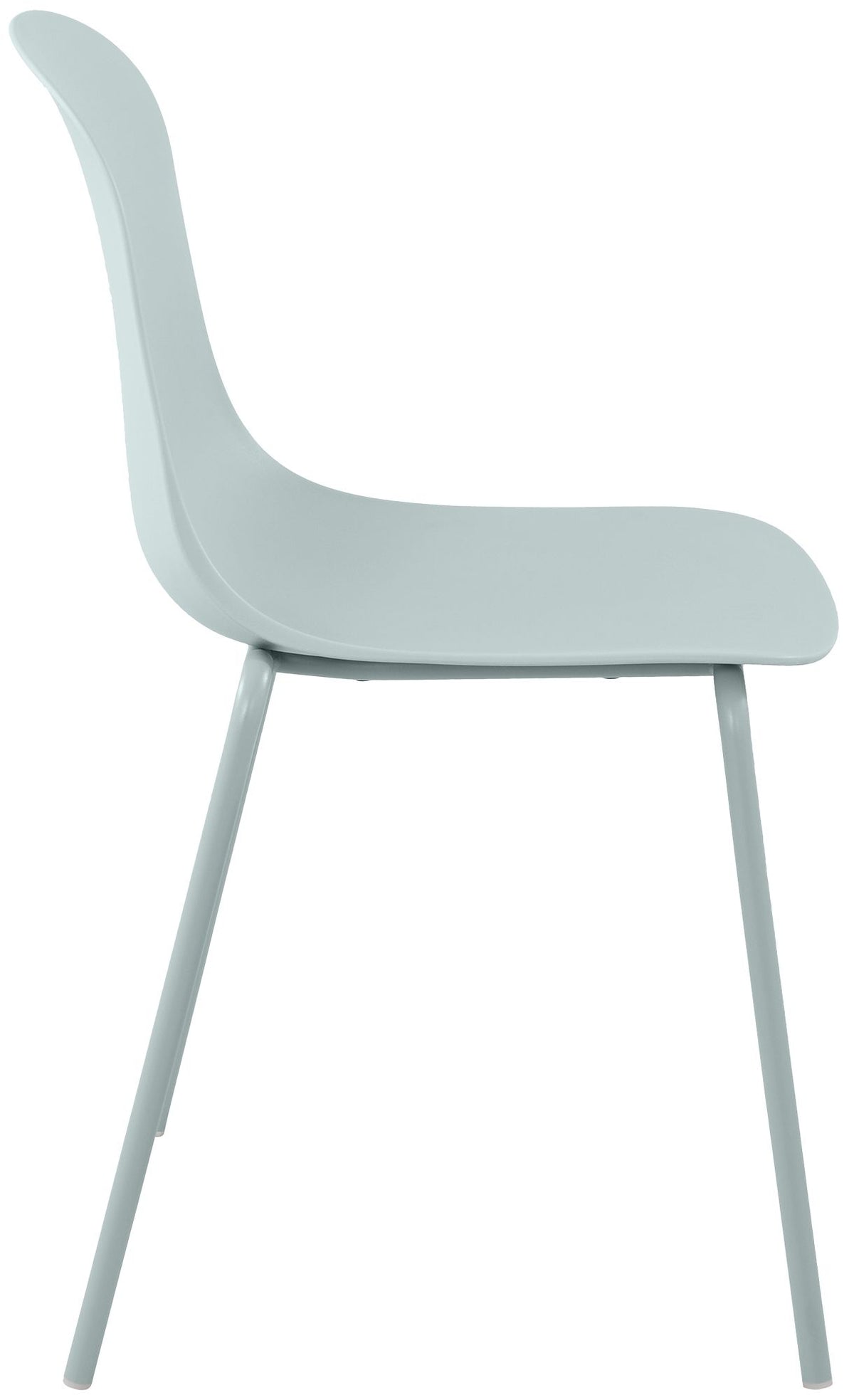 Set van 4 stapelstoelen Hardin turkis türkis