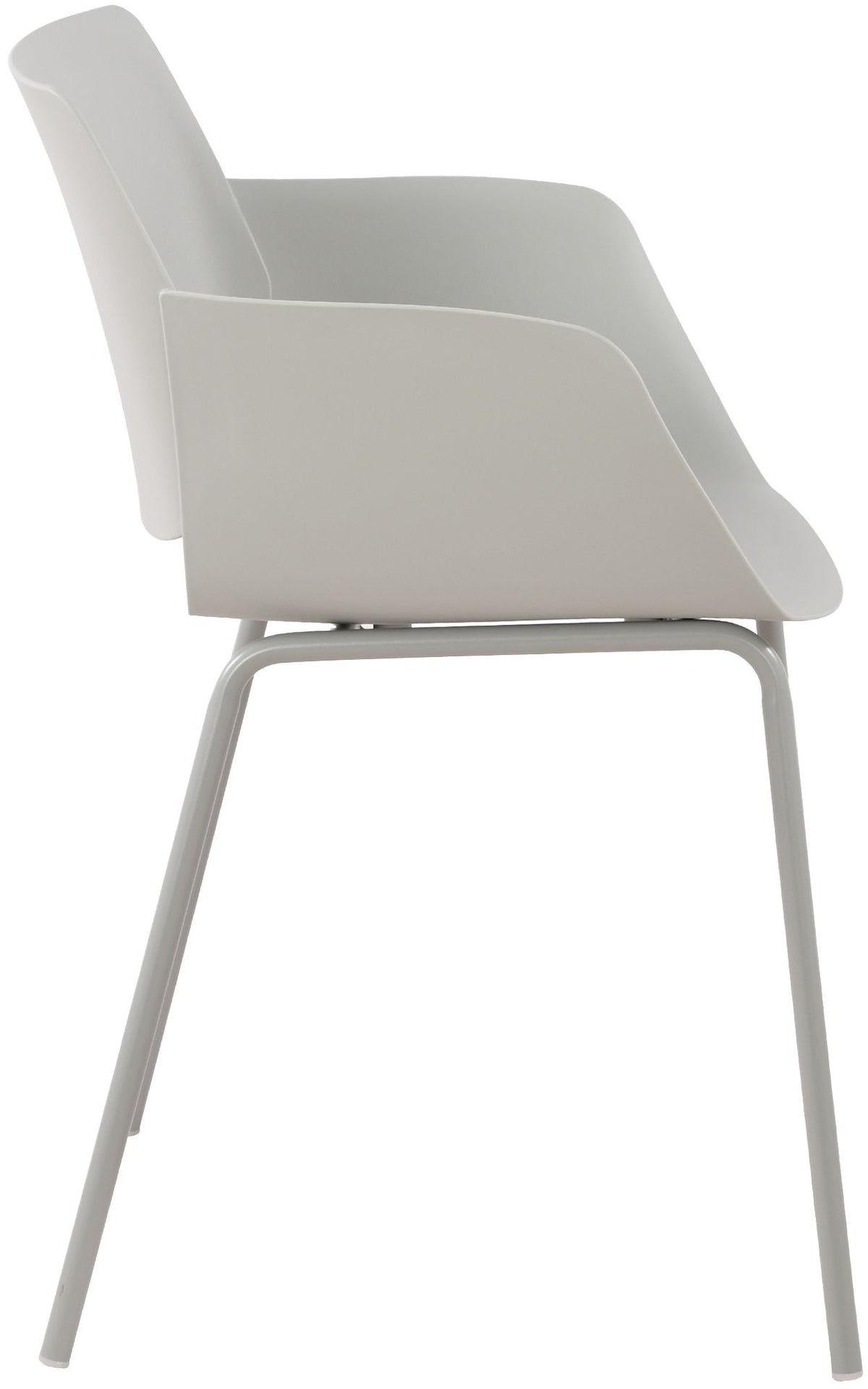 Set van 2 Tuinstoelen Alpena licht grijs hellgrau