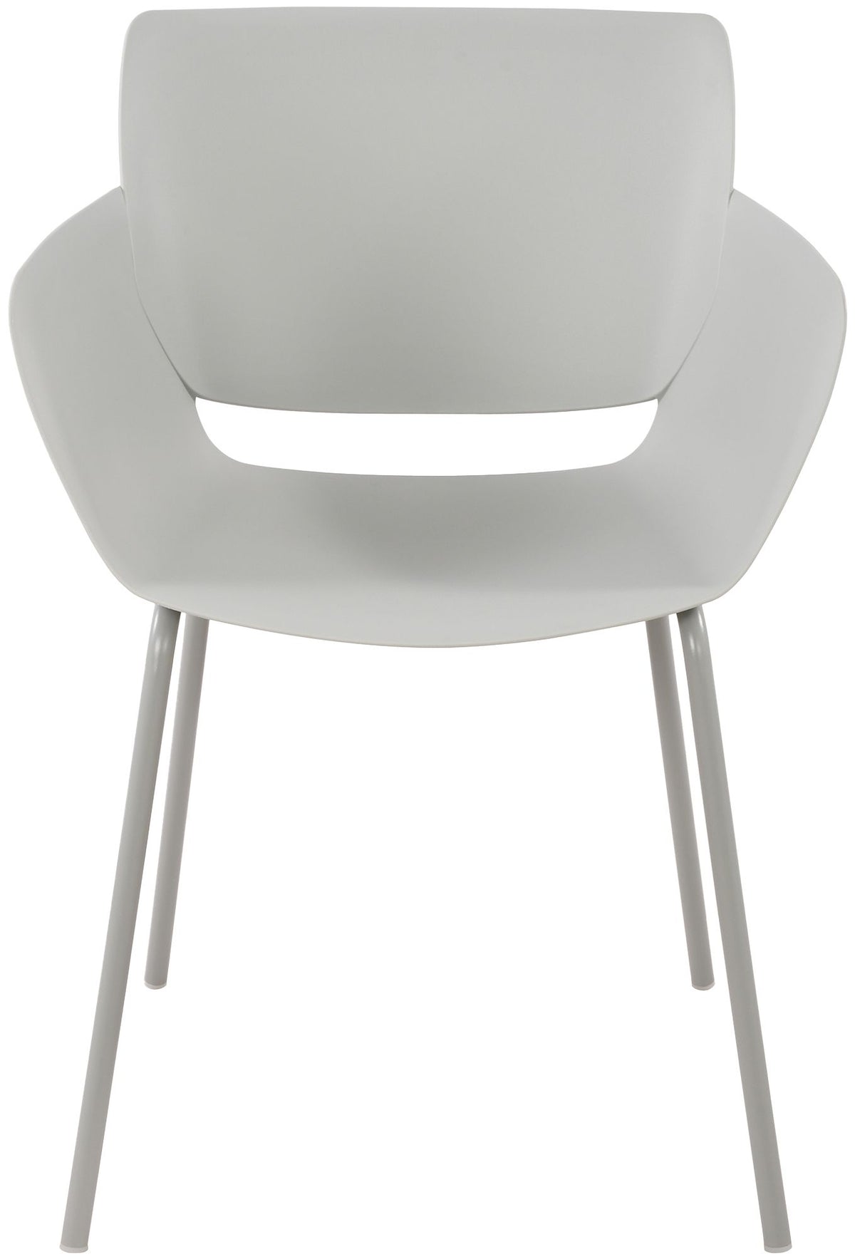 Set van 2 Tuinstoelen Alpena licht grijs hellgrau