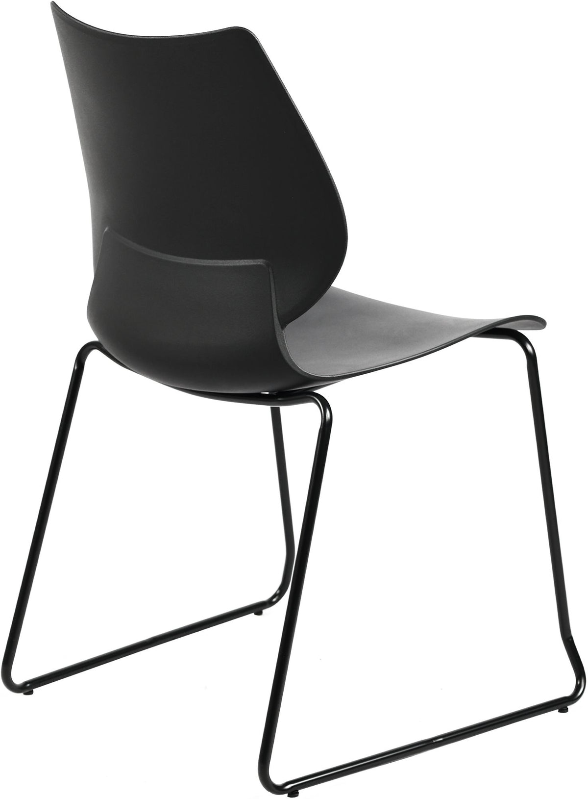 Set van 4 stapelstoelen Houma zwart schwarz