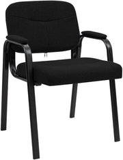 Besucherstuhl Rheon Stoff schwarz