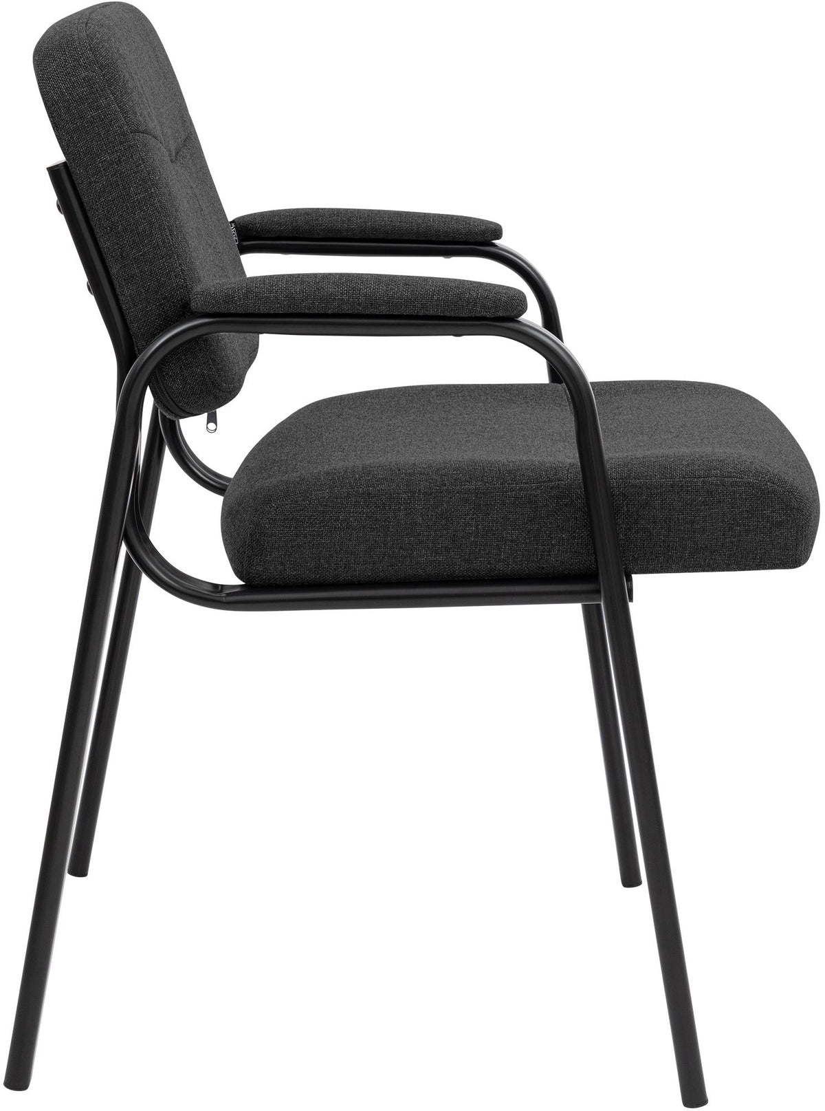 Besucherstuhl Rheon Stoff grau