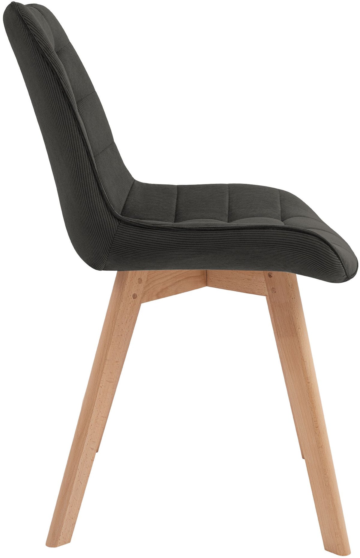 Eetkamerstoel Brook corduroy antraciet anthrazit