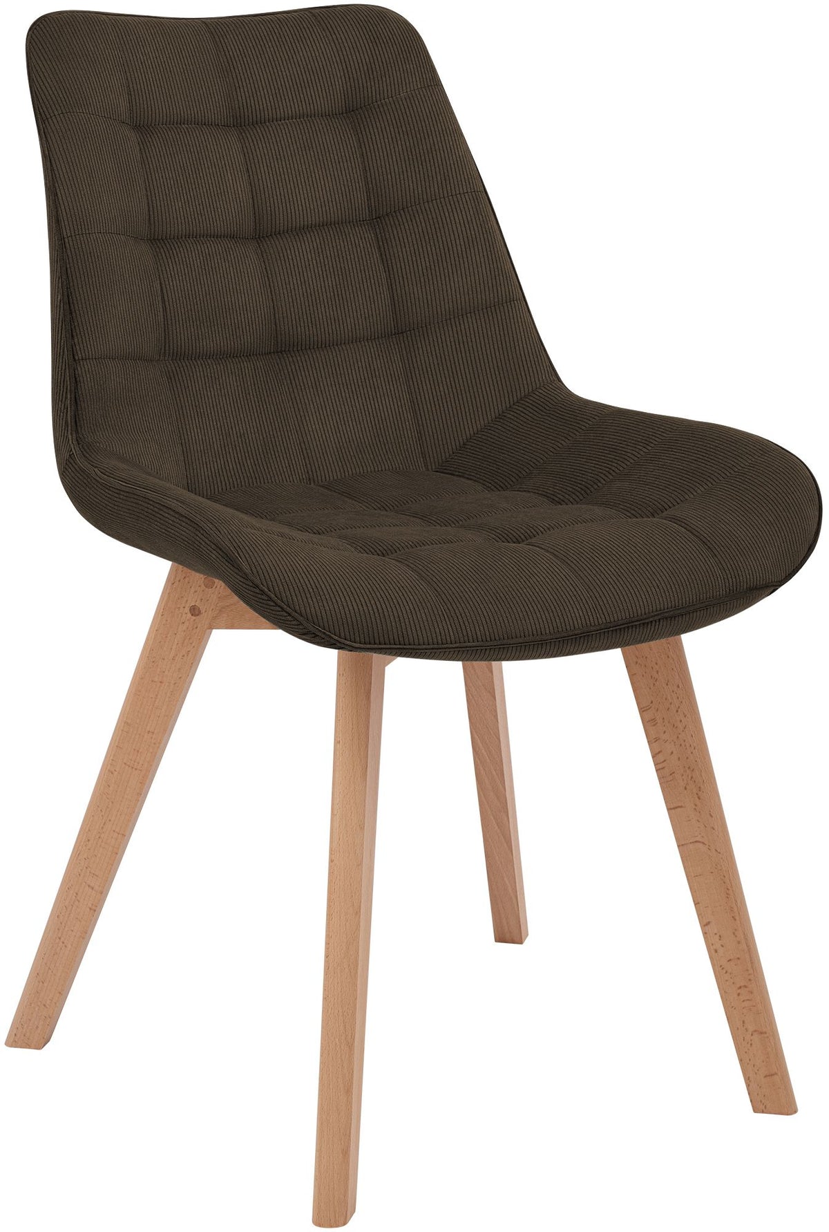 Eetkamerstoel Brook corduroy bruin braun
