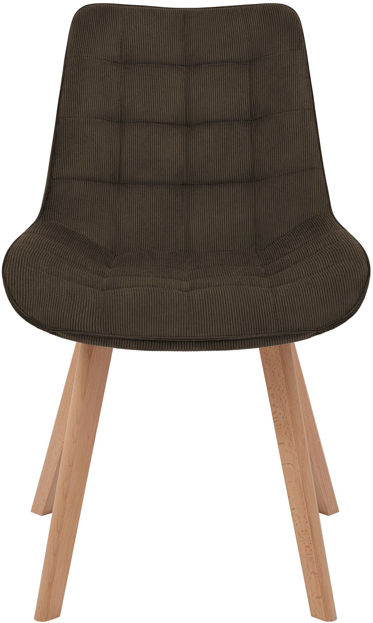 Eetkamerstoel Brook corduroy bruin braun