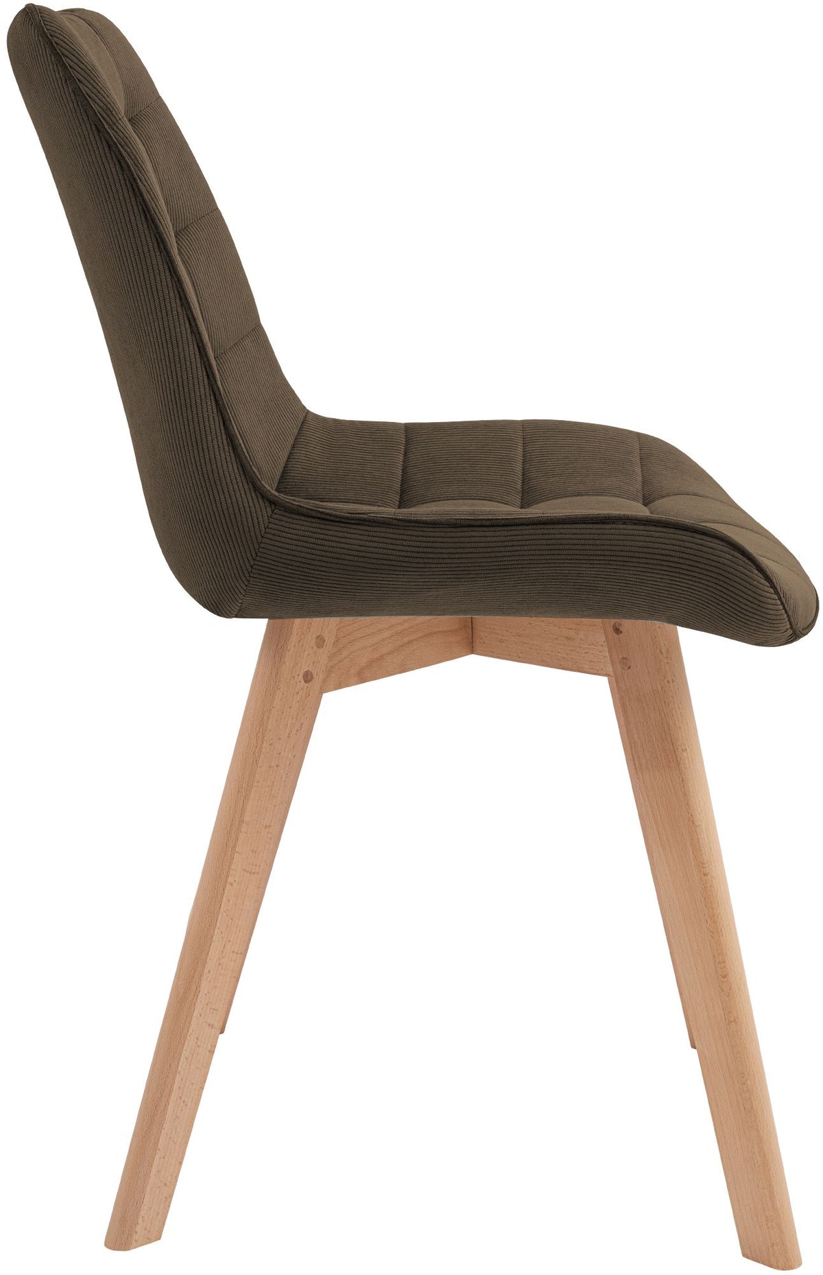 Eetkamerstoel Brook corduroy bruin braun