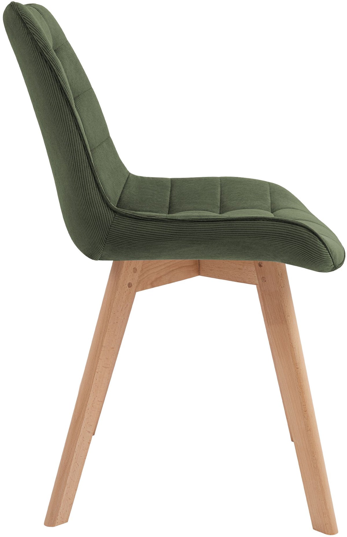 Eetkamerstoel Brook corduroy groen grün