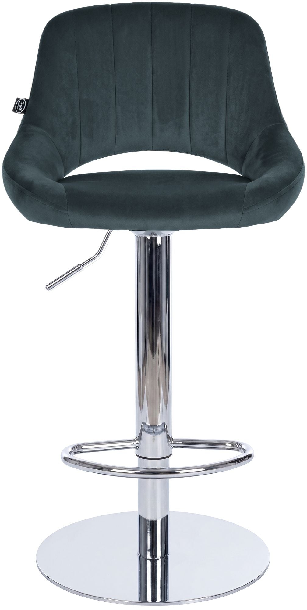 Barhocker HD Milet C Samt dunkelgrau