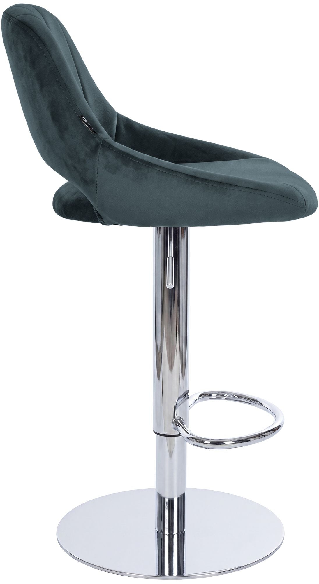 2er Set Barhocker HD Milet C Samt dunkelgrau