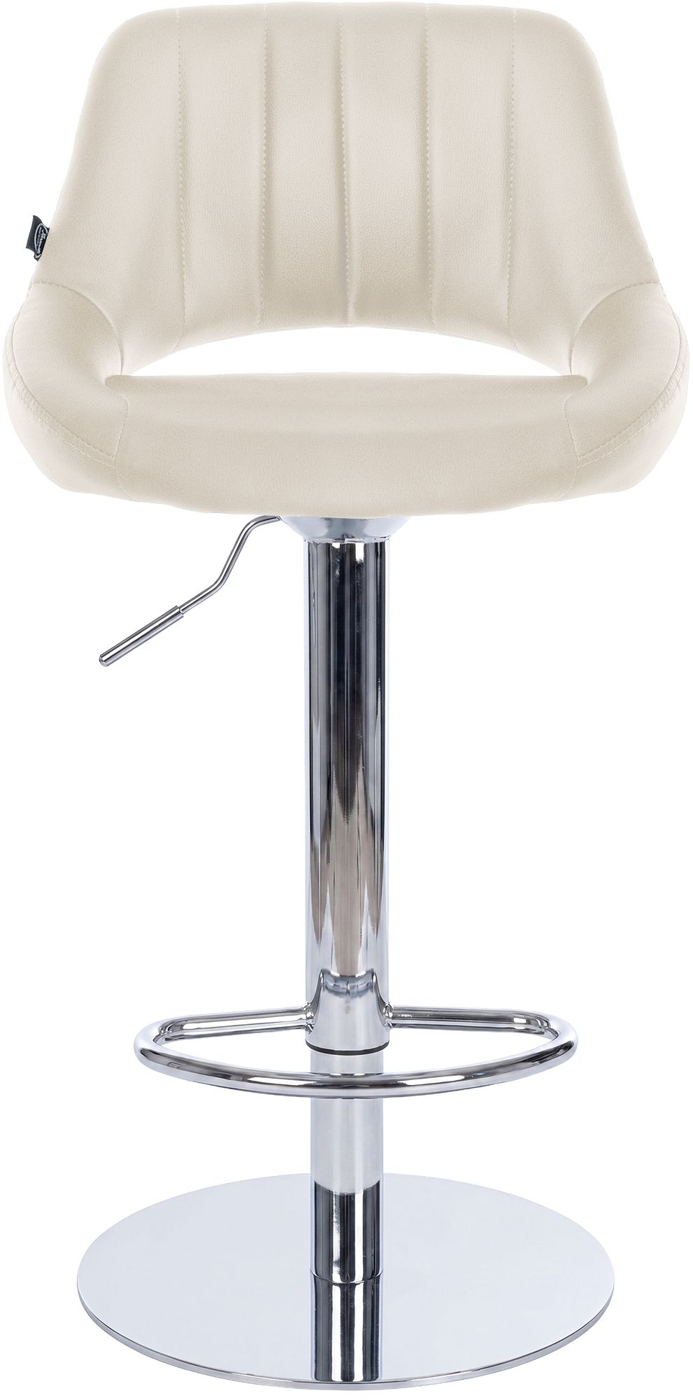 2er Set Barhocker HD Milet C Kunstleder creme