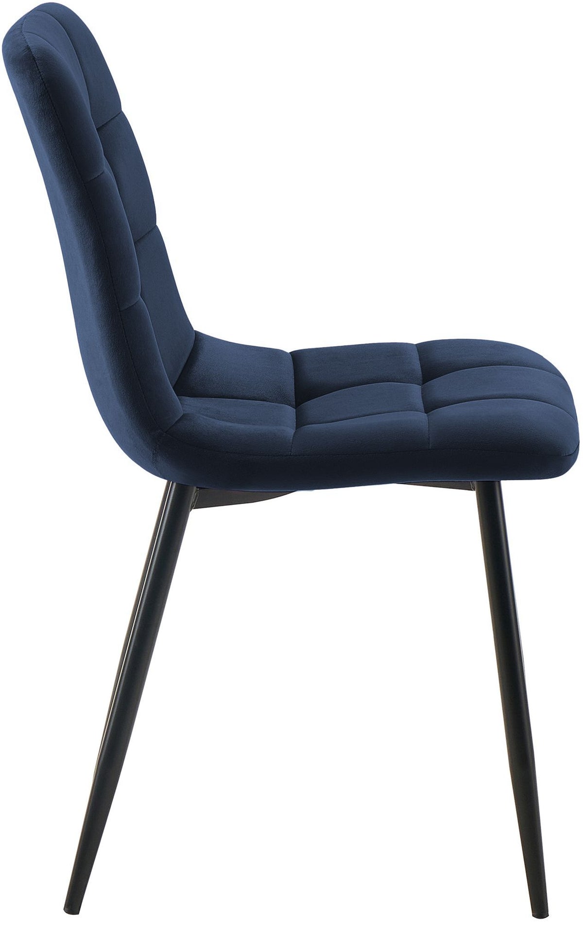 4er Set Esszimmerstuhl Tilde Samt blau