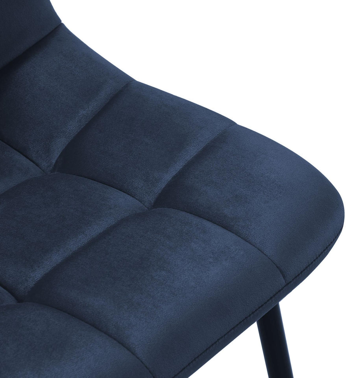 4er Set Esszimmerstuhl Tilde Samt blau